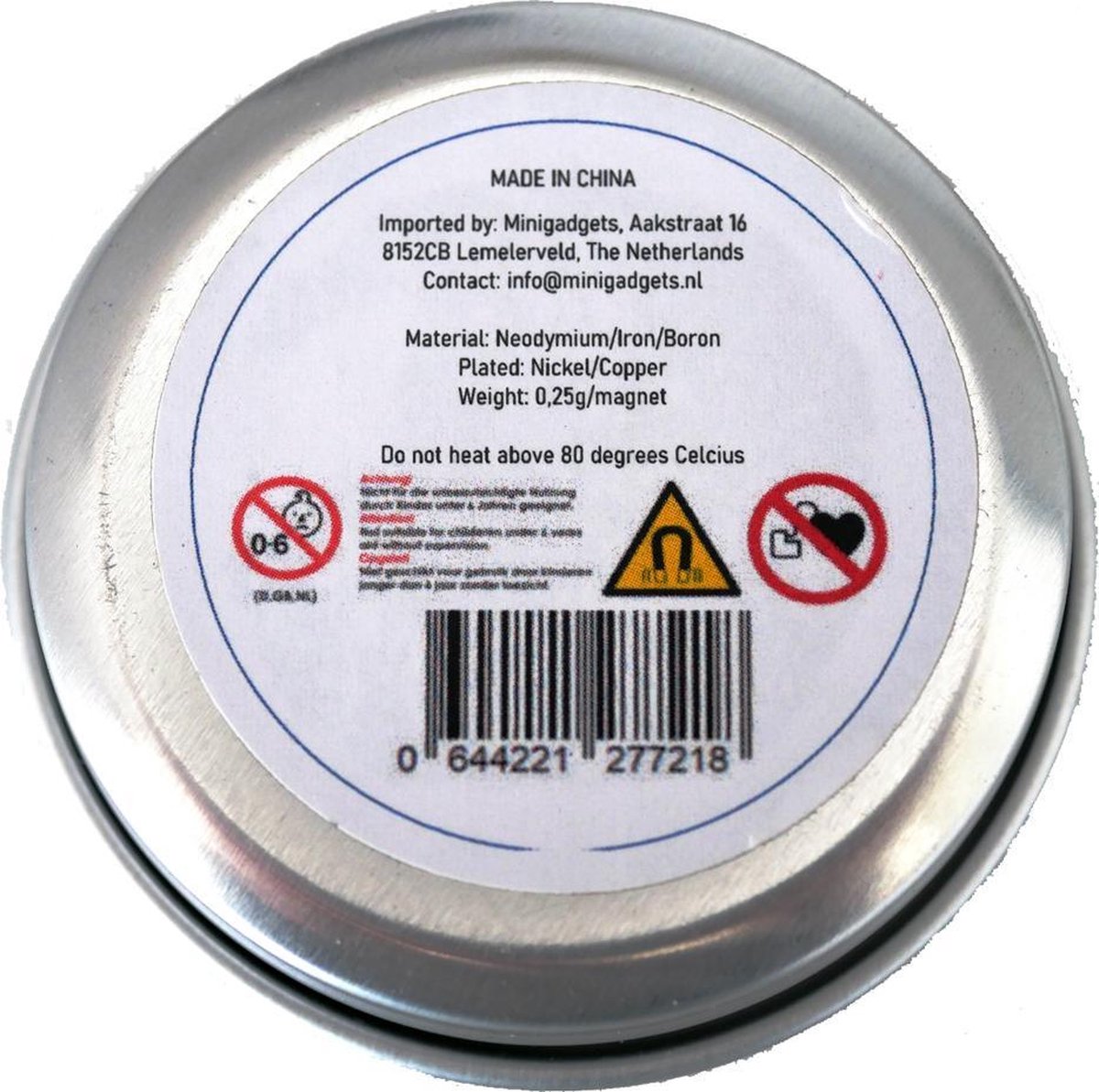 Super sterke magneten - 5 x 2 mm (50-stuks) - Rond - Neodymium - Koelkast magneten - Whiteboard magneten - Klein - Ronde - 5x2mm — afbeelding 6
