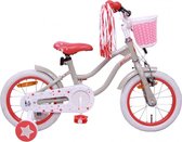 Kinderfiets - Superstar - 14 inch - Voor meiden - vanaf 3 jaar - Met terugtraprem - Beige