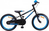 Kinderfiets - Cross - 18 inch - vanaf 5 jaar - Voor jongens  - Zwart en blauw
