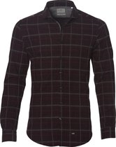 Hensen Overhemd - Slim Fit - Bordo - L