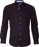 Hensen Overhemd - Slim Fit - Bordo - S