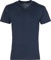 Jac Hensen T-shirt - V-hals - Blauw - 3XL Grote Maten