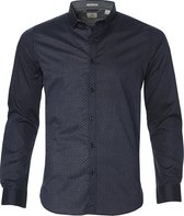 Dstrezzed Overhemd - Slim Fit - Blauw - 3XL Grote Maten