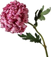 Viv! Home Luxuries Chrysant groot - zijden bloem - roze - topkwaliteit