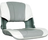 OceanSouth opklapbare wit grijze Skipper Bootstoel