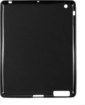 Tablethoes voor iPad 2 3 en 4 Case Siliconen Cover Hoesje Mat Zwart