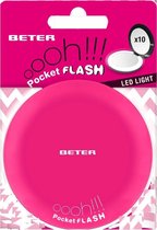 Beter Espejo Ohh! Pocket Flash Con Luz Y Aumento X10 #fucsia