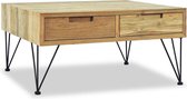 Salontafel Massief hout- koffietafel (Incl LW3D Klok) coffee table woonkamertafel