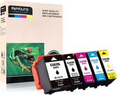 ReYours® inktcartridges voor Epson E202 XL, 202xl multipack van 5 kleuren (1*zwart, 1*foto zwart, 1*C/M/Y)