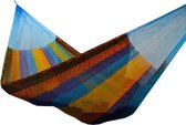 Mexicaanse hangmat - XL - katoen - 1 a 2 personen - 420 x 170 cm  - XL_QG01