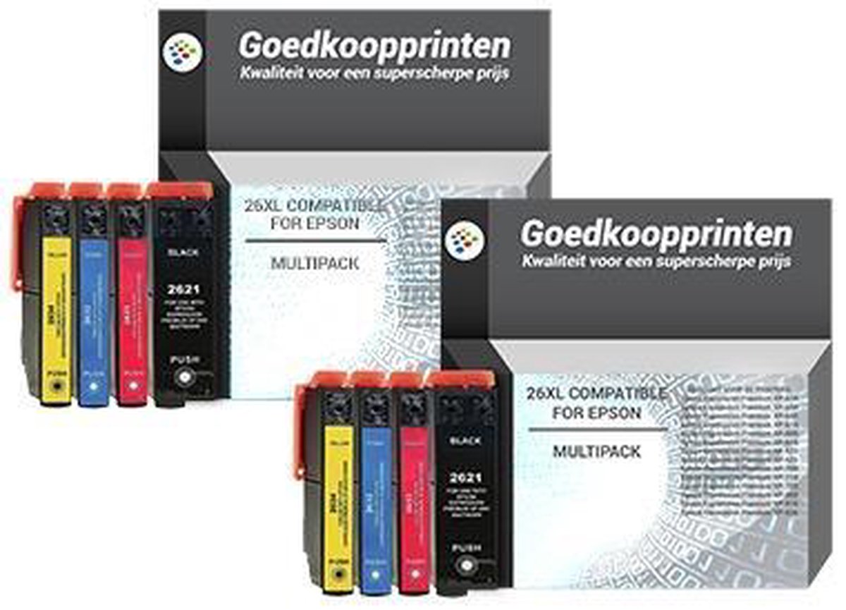 ACTIE: Epson T2636 inkt cartridges Multipack (10st) - Huismerk