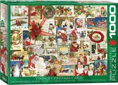 Puzzel 1000 stukjes-Vintage Christmas Cards