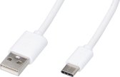 All Ride Laad- en Data-Kabel - USB - Type-C - 1,2 Meter - Wit