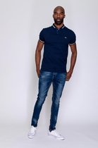 Mezaguz - Heren Polo - Plommer - Navy-Maat 3XL