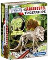 Afbeelding van het spelletje Clementoni Triceratops Fluor Archeospel 7+