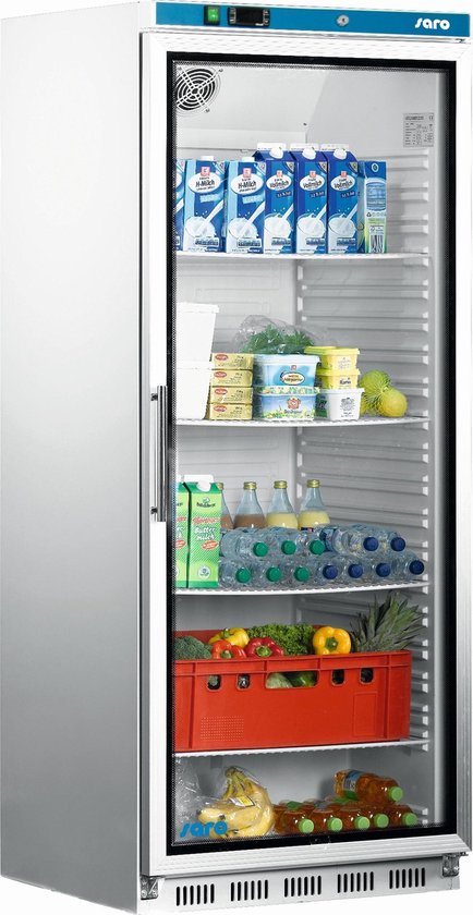 Saro koelkast met glasdeur - afsluitbaar volume 620 liter - professioneel... | bol.com