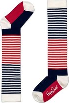 Happy Socks Knee High rood blauw gestreept 4-9 maanden