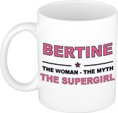 Bertine The woman, The myth the supergirl cadeau koffie mok / thee beker 300 ml