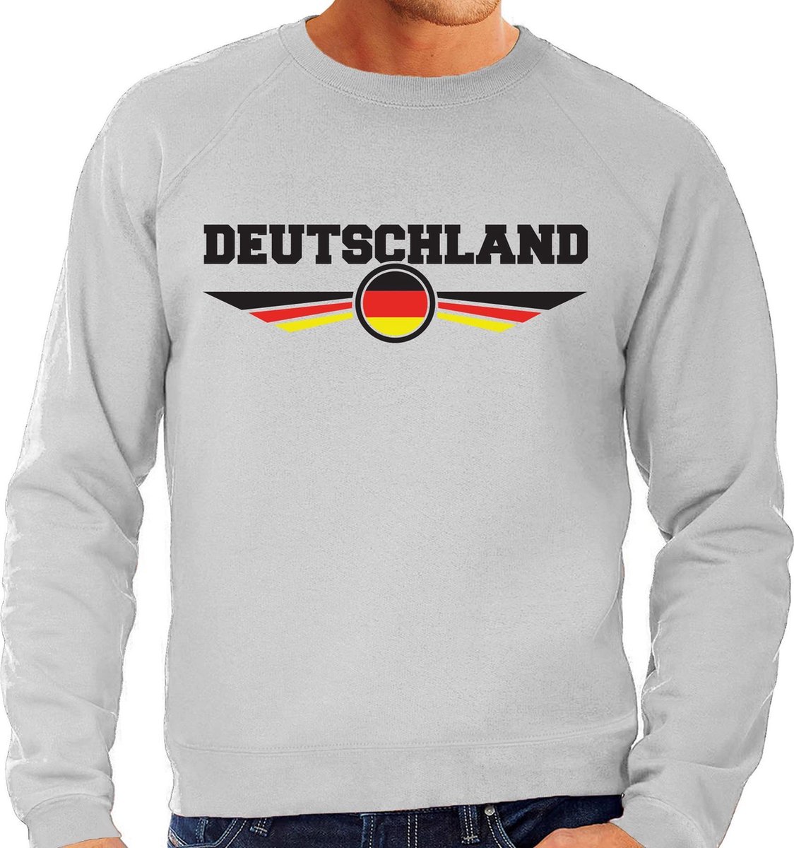 Duitsland / Deutschland landen sweater / trui grijs heren S