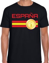 Espana / Spanje landen t-shirt zwart heren 2XL