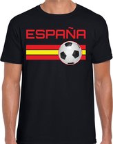 Espana / Spanje voetbal / landen t-shirt zwart heren M