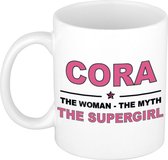 Cora The woman, The myth the supergirl cadeau koffie mok / thee beker 300 ml