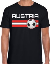 Austria / Oostenrijk voetbal / landen t-shirt zwart heren S