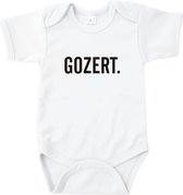 Rompertjes baby met tekst - Gozert - Romper wit - Maat 50/56