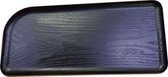 Trapeziumvormig dienblad antislip 31.5x15cm Black Wood - 6 pack
