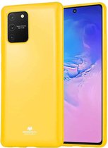 GOOSPERY JELLY zachte hoes met volledige dekking voor Galaxy S10 Lite (geel)