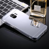 Voor Galaxy J2 Pro (2018) Acryl + TPU Galvaniseren Spiegel Beschermende Cover Case (Zilver)