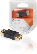 König KNC60900E Usb 2.0-adapter A Female - A Female Antraciet