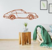 Muursticker Sportwagen -  Bruin -  80 x 23 cm  -  slaapkamer  woonkamer  alle muurstickers  baby en kinderkamer - Muursticker4Sale