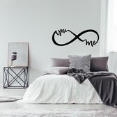 Muursticker Infinity You And Me -  Rood -  80 x 30 cm  -  alle muurstickers  slaapkamer - Muursticker4Sale