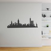 Muursticker New York Skyline - Donkerblauw - 120 x 45 cm - steden