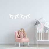 Muursticker Wimpers - Wit - 80 x 19 cm - baby en kinderkamer