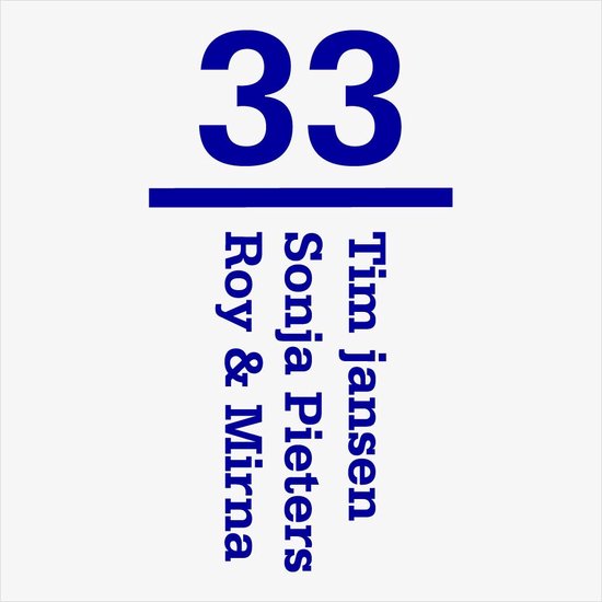 Namen Sticker Met Huisnummer - Donkerblauw - 28 x 45 cm