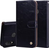 Business Style Oil Wax Texture Horizontal Flip Leather Case voor Huawei Nova 3, met houder & kaartsleuven & portemonnee (zwart)