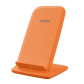 Draadloze Qi Oplaadhouder voor Smartphones - 2 Coils - 10W - Oranje