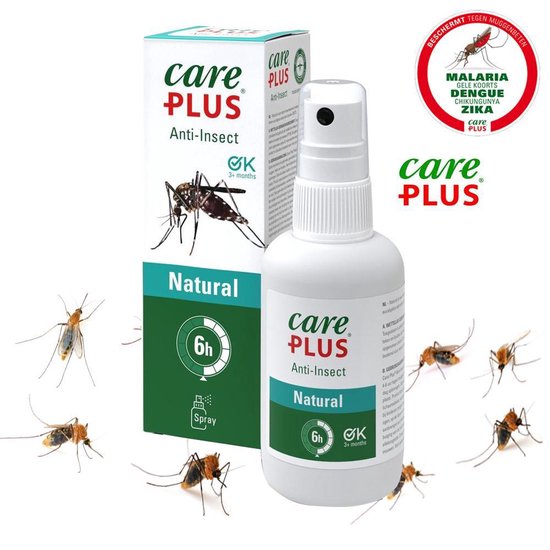 Care Plus Anti-Insect Natural Spray, 60 ML - muggenspray - natuurlijk