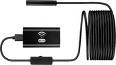Sinji Flexibele WiFi HD Inspectiecamera - LED Verlicht - iOS, Android & Windows - 10 Meter - Boroscope - Endoscoop - Zwart