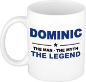 Dominic The man, The myth the legend cadeau koffie mok / thee beker 300 ml