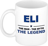 Eli The man, The myth the legend cadeau koffie mok / thee beker 300 ml