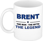 Brent The man, The myth the legend cadeau koffie mok / thee beker 300 ml