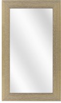 Spiegel met Brede Houten Lijst - Vergrijsd - 20x50 cm