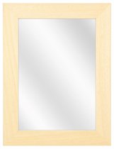 Spiegel met Brede Houten Lijst - Blank - 30x40 cm