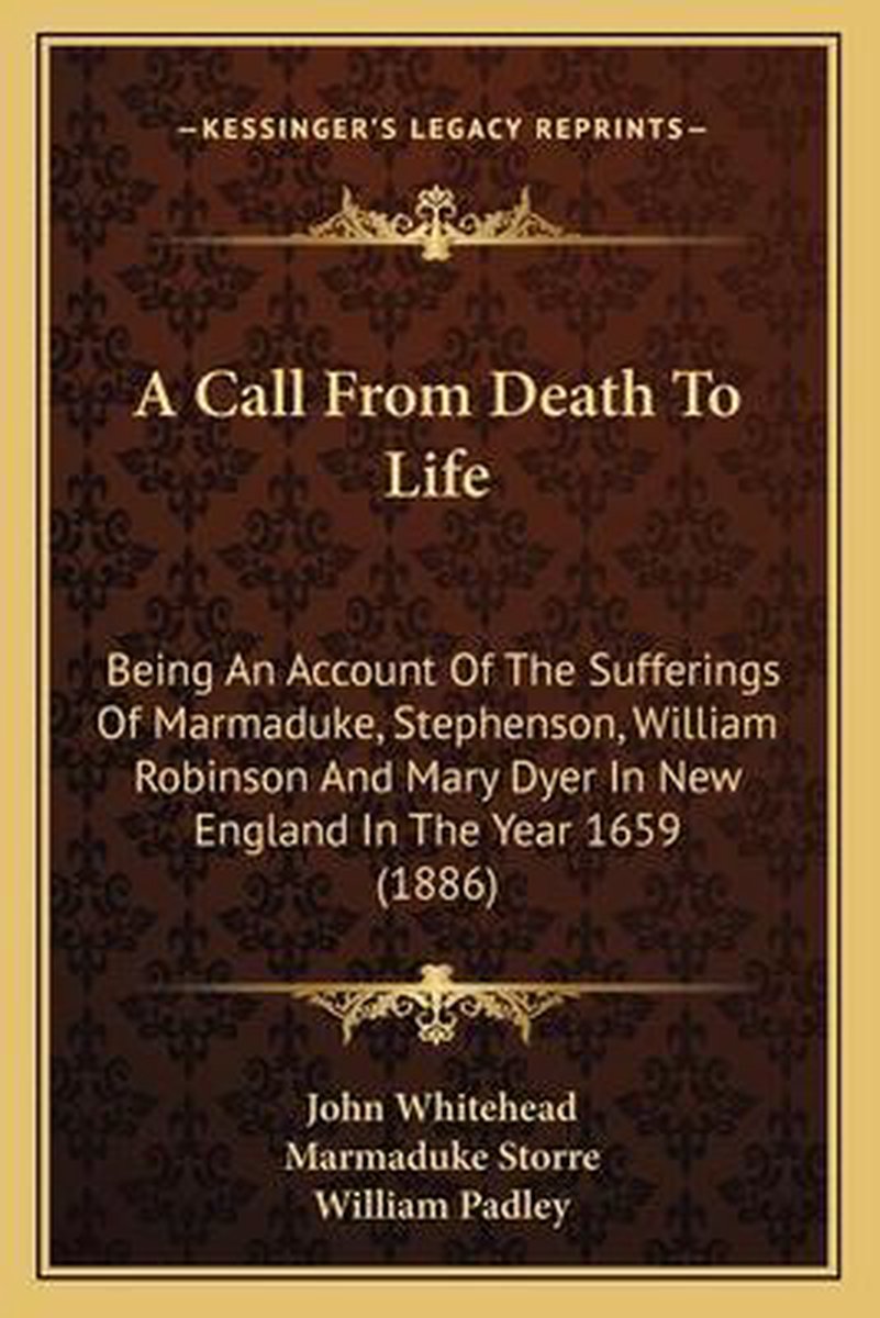 A Call From Death To Life van John A. Whitehead