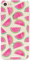 iPhone SE (2020) hoesje TPU Soft Case - Back Cover - Watermeloen