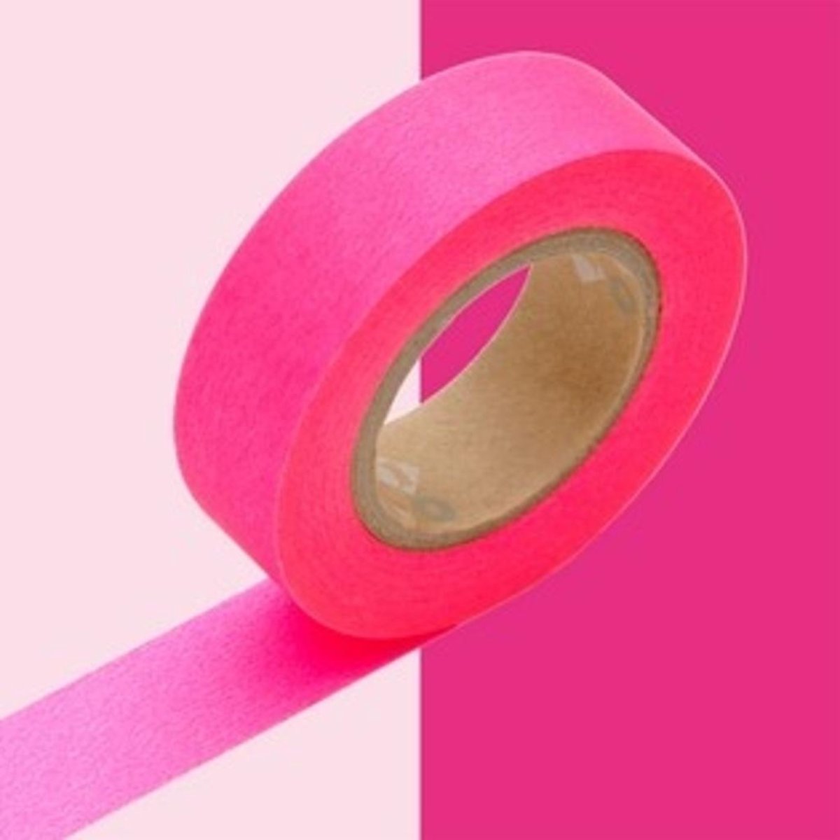 Washi Tape Knal Roze - 7 meter x 1,5 cm. - MT Masking Tape Shocking PInk