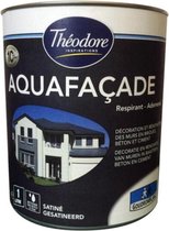 Theodore Aquafaçade verf ademend zijdeglans 1l wit.